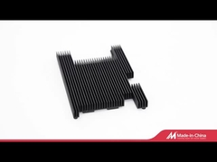 Profili di alluminio industriale anodizzato nero brillante per dissipatori di calore estrusi 6063-T5