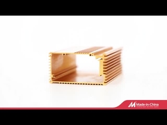 6063t6 Profilo di alluminio industriale anodizzato Conchiglia cilindrica / conchiglia elettrica