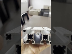 T6 Sistema di profilati di alluminio a temperatura 40X40 slot anodizzato