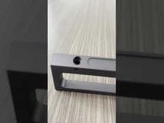 Profilo industriale in alluminio anodizzato nero/trasparente lega 6063 per macchinari