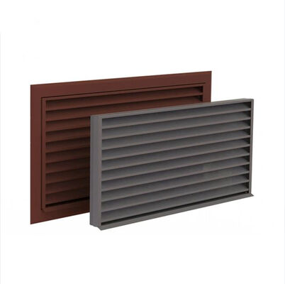 Customized 6063 Alloy Aluminum Louver Profile with Wood-grain Transfer for Window Sunlight Shade