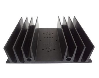 6063 anodizzati/6061 profilo di alluminio dell'estrusione del dissipatore di calore con colore argenteo e nero