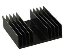 Profili di alluminio dell'estrusione del dissipatore di calore anodizzati il nero, radiatore di alluminio