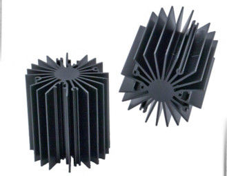 Il dissipatore di calore del girasole/profili di alluminio dell'estrusione del dissipatore di calore per luce principale, annerisce anodizzato