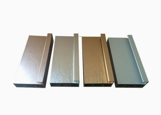 Profilo di sezioni di alluminio industriale anodizzato e colorato con lavorazione CNC