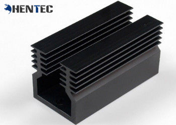Profili di alluminio dell'estrusione del dissipatore di calore dei ricambi auto LED in lega nera di colore 6005
