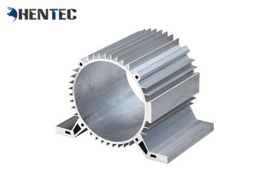 Argenti il cilindro di alluminio anodizzato Shell/dissipatore di calore di alluminio dei sistemi industriali di profilo